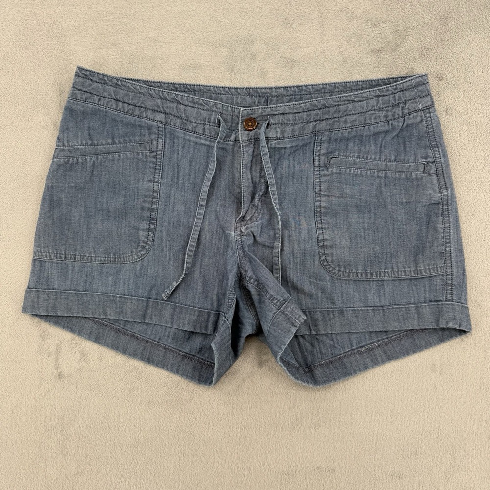 The North Face Shorts Womens Size 12 R Blue Chambray Utility Hiking Summer